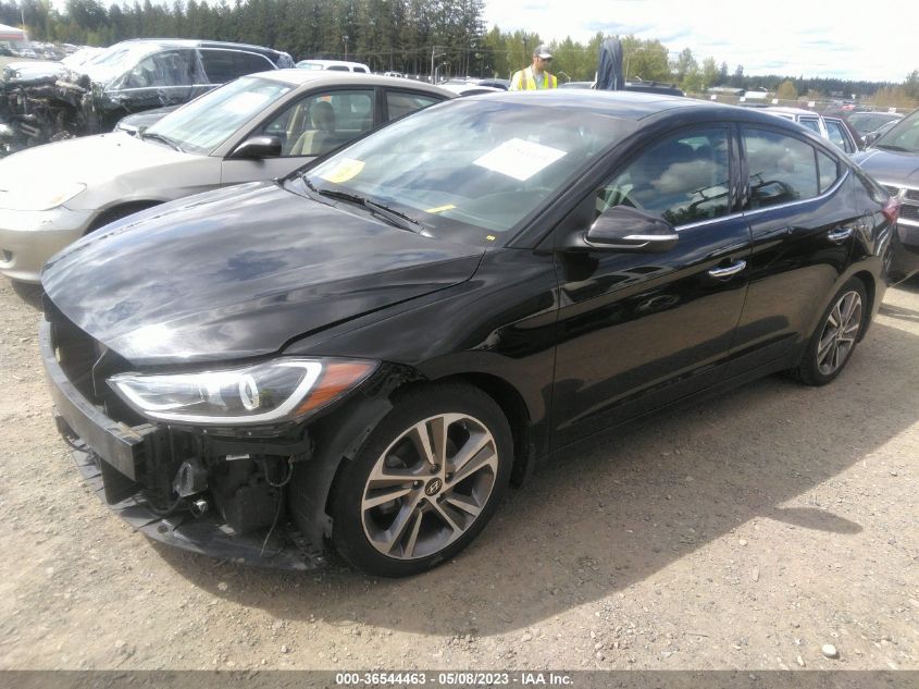 2017 HYUNDAI ELANTRA LIMITED - 5NPD84LF2HH068798