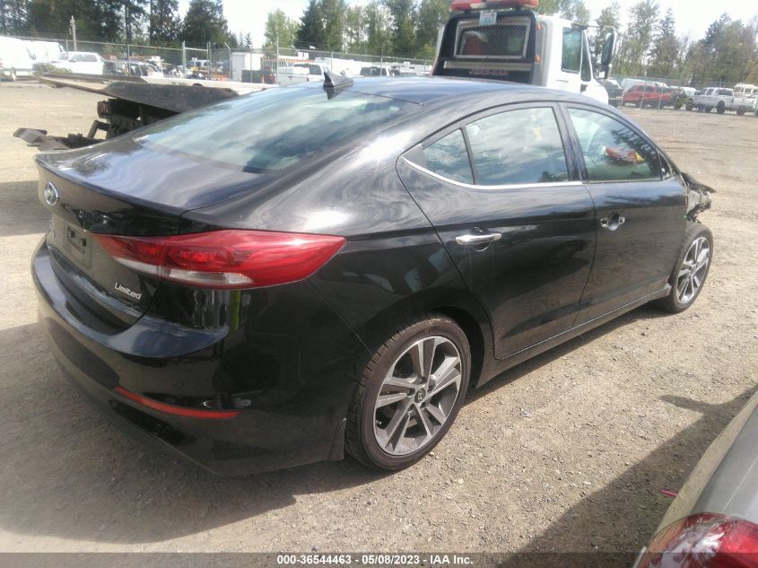 2017 HYUNDAI ELANTRA LIMITED - 5NPD84LF2HH068798