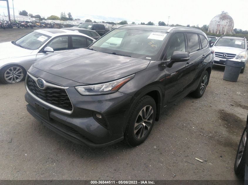 2020 TOYOTA HIGHLANDER HYBRID XLE - 5TDGBRCHXLS506886