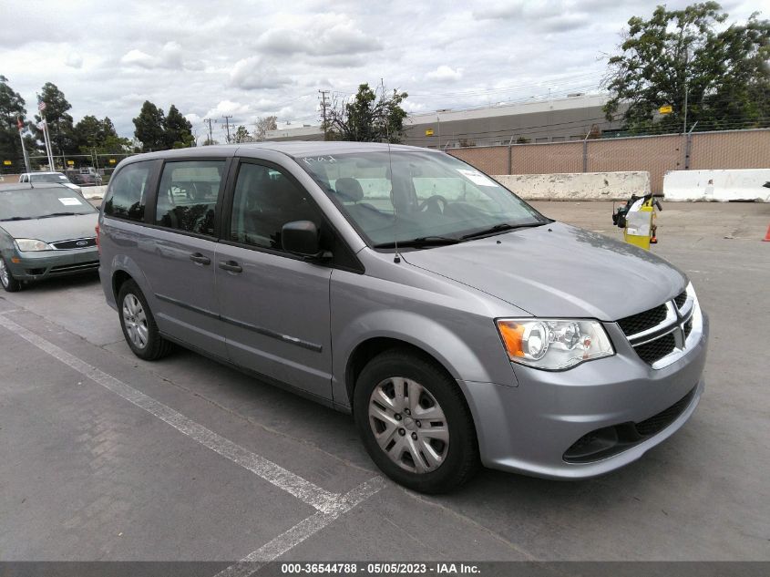 2016 DODGE GRAND CARAVAN AMERICAN VALUE PKG - 2C4RDGBG2GR341821