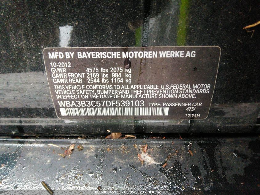 2013 BMW 3 SERIES 328I XDRIVE - WBA3B3C57DF539103