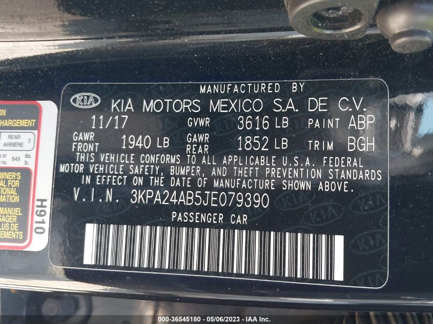 2018 KIA RIO LX - 3KPA24AB5JE079390