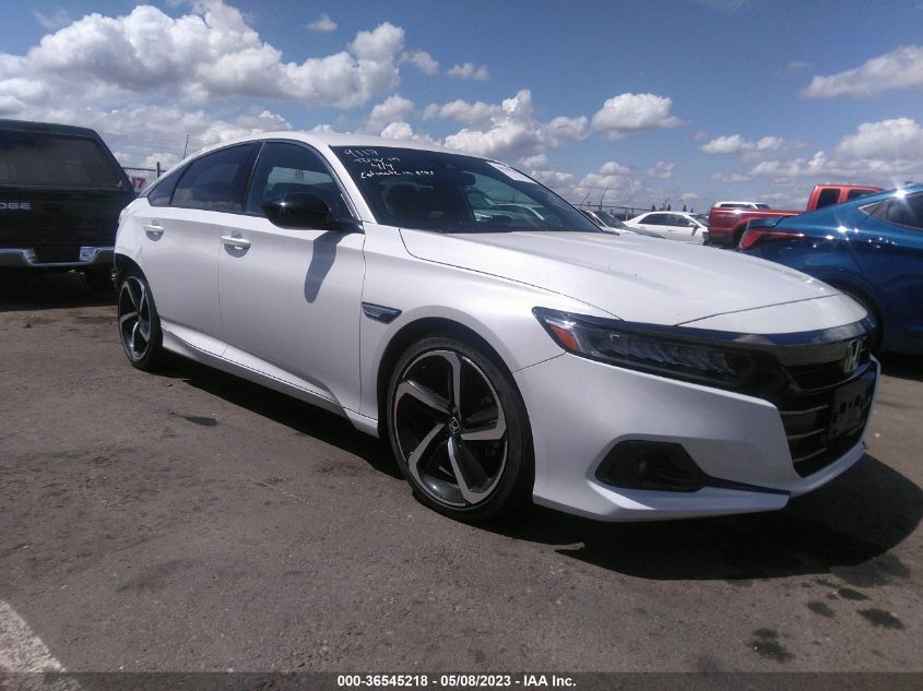 2021 HONDA ACCORD SEDAN SPORT - 1HGCV1F34MA057471