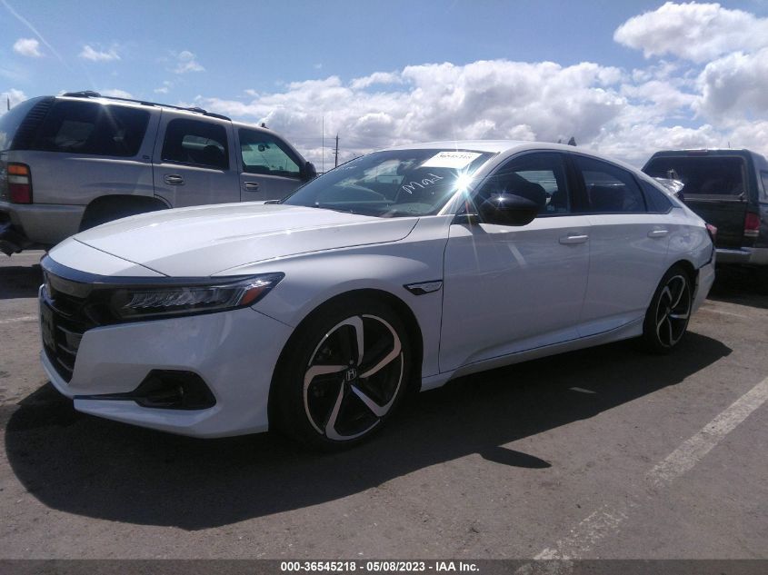 2021 HONDA ACCORD SEDAN SPORT - 1HGCV1F34MA057471