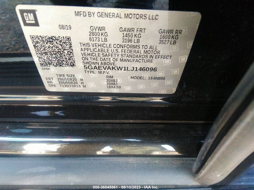 2020 BUICK ENCLAVE ESSENCE - 5GAEVAKW1LJ146096