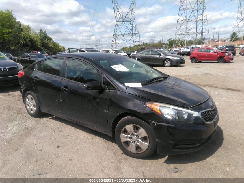 2016 KIA FORTE LX - KNAFX4A66G5556050