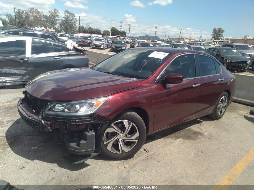 2016 HONDA ACCORD SEDAN LX - 1HGCR2F34GA205214