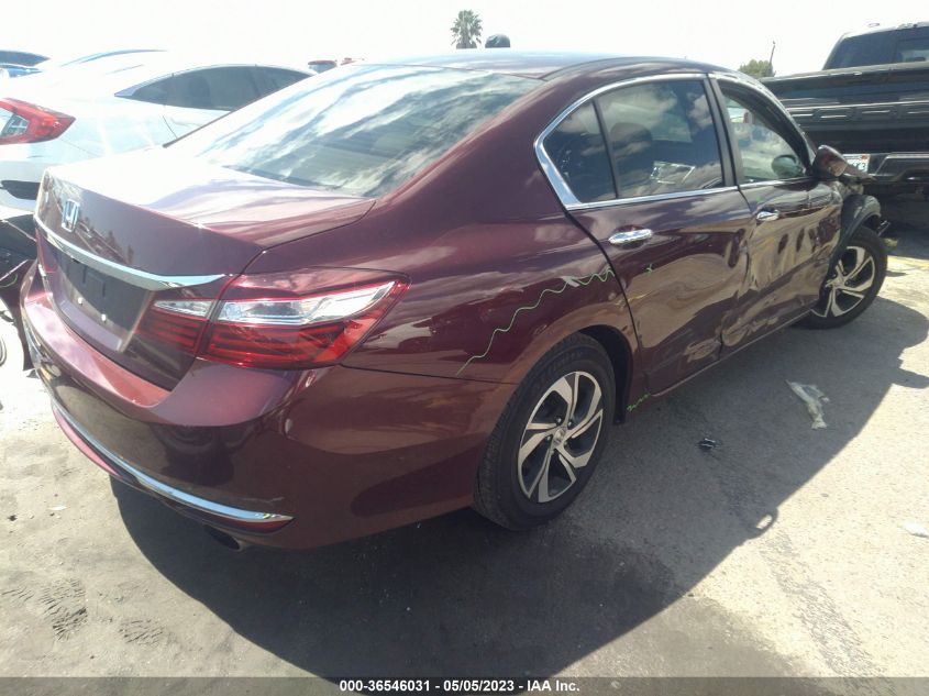 2016 HONDA ACCORD SEDAN LX - 1HGCR2F34GA205214