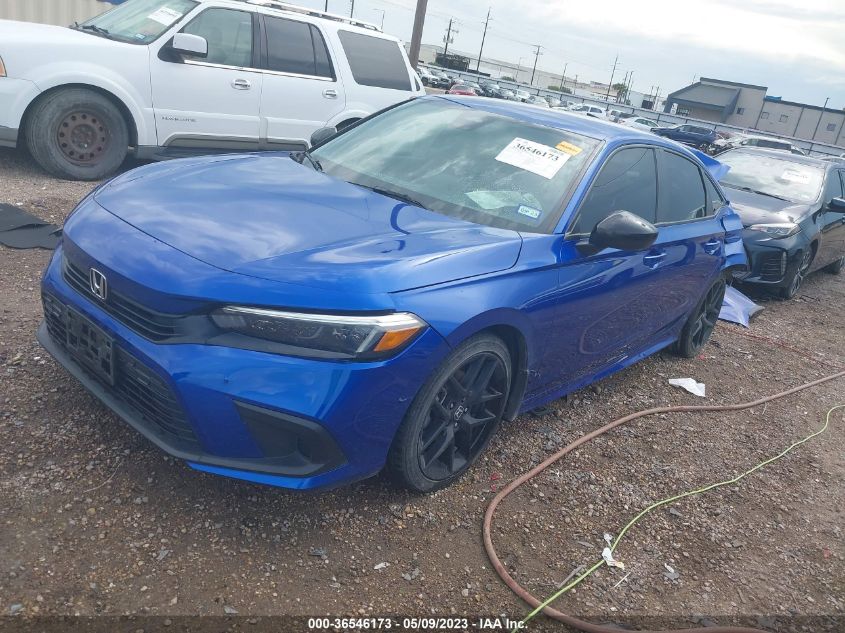 2022 HONDA CIVIC SEDAN SPORT - 2HGFE2F51NH521453