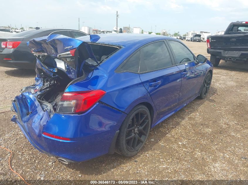 2022 HONDA CIVIC SEDAN SPORT - 2HGFE2F51NH521453