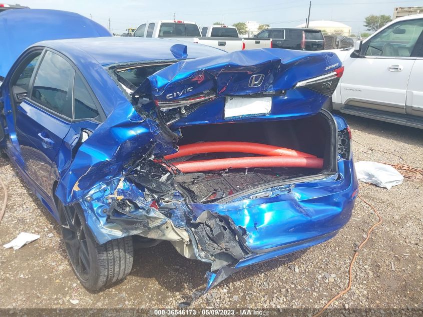 2022 HONDA CIVIC SEDAN SPORT - 2HGFE2F51NH521453