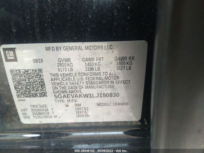 2020 BUICK ENCLAVE ESSENCE - 5GAEVAKW1LJ150830