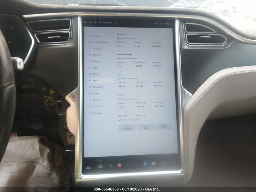 2016 TESLA MODEL S 90D/70D/75D/60D/85D - 5YJSA1E21GF132380