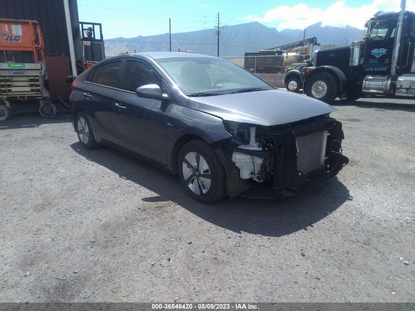 2018 HYUNDAI IONIQ HYBRID BLUE - KMHC65LC1JU066495