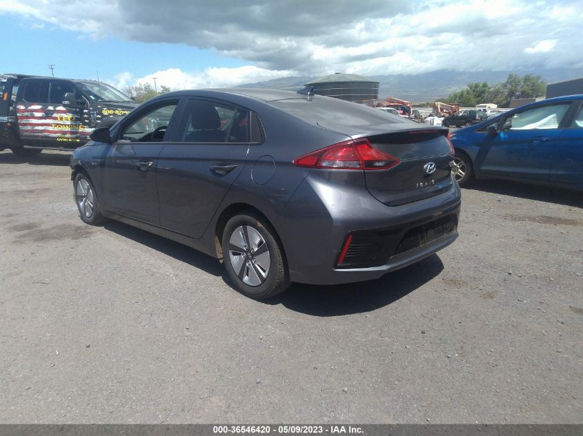 2018 HYUNDAI IONIQ HYBRID BLUE - KMHC65LC1JU066495
