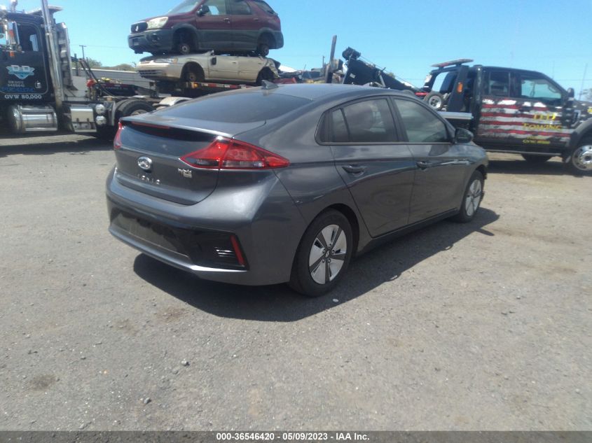 2018 HYUNDAI IONIQ HYBRID BLUE - KMHC65LC1JU066495
