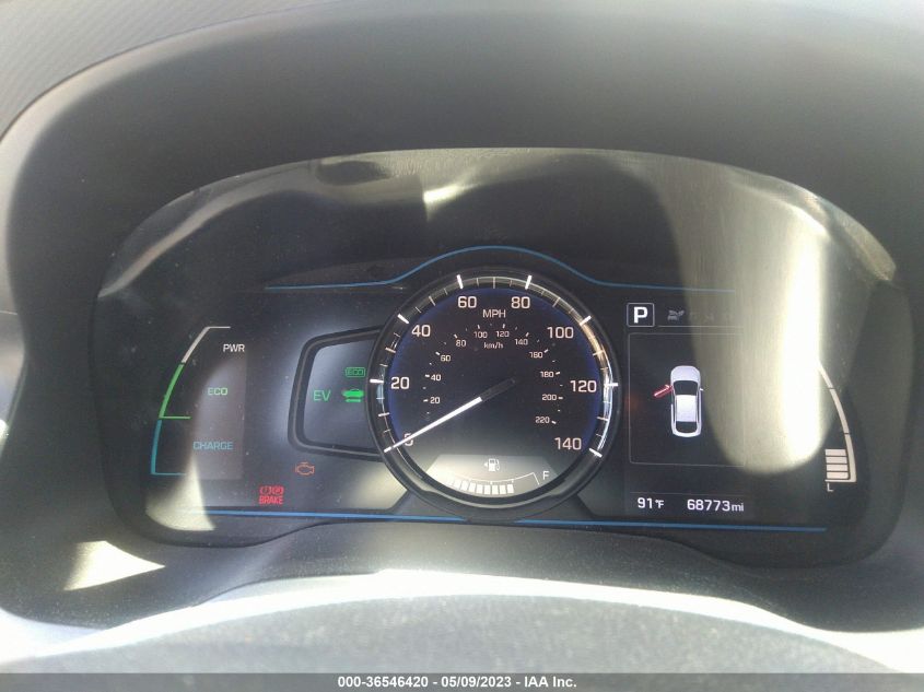2018 HYUNDAI IONIQ HYBRID BLUE - KMHC65LC1JU066495