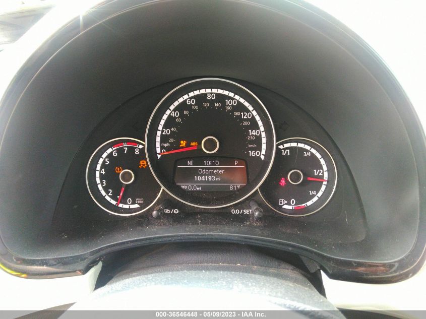 2016 VOLKSWAGEN BEETLE COUPE 1.8T CLASSIC - 3VWF17AT6GM631431