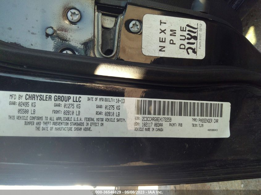 2014 CHRYSLER 300 - 2C3CCARG8EH172259