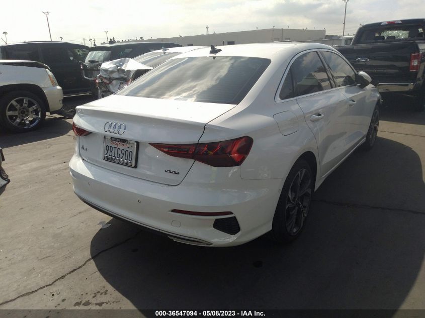 2022 AUDI A3 SEDAN PREMIUM - WAUGUDGY7NA058546