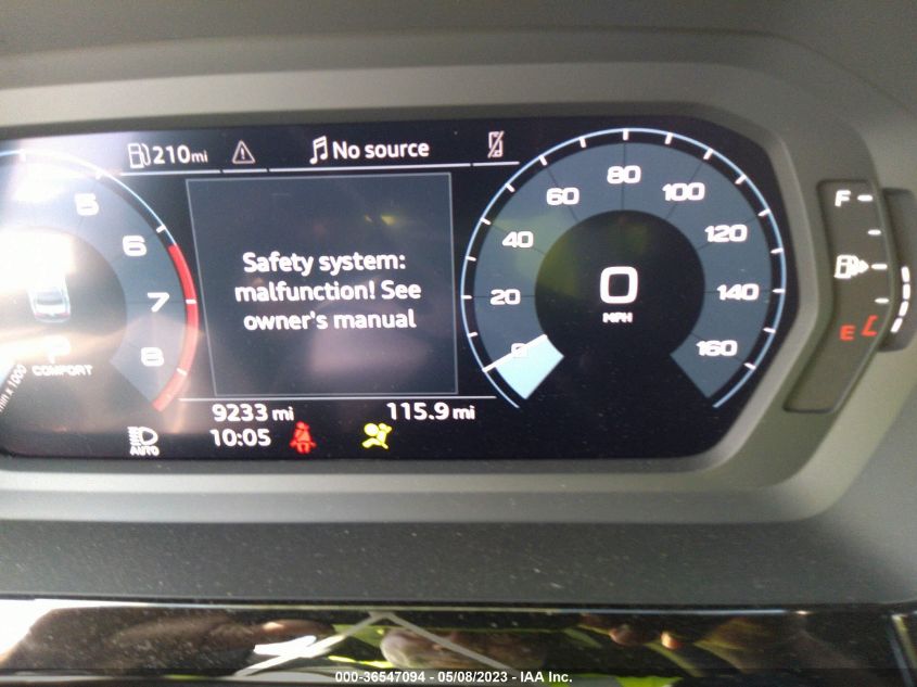 2022 AUDI A3 SEDAN PREMIUM - WAUGUDGY7NA058546