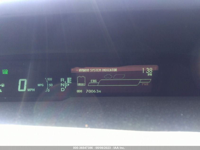 2014 TOYOTA PRIUS FOUR/FIVE/THREE/ONE/TWO - JTDKN3DU7E0366571