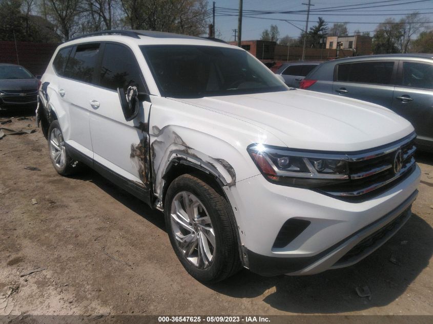 2021 VOLKSWAGEN ATLAS 3.6L V6 SE W/TECHNOLOGY - 1V2KR2CA3MC503801