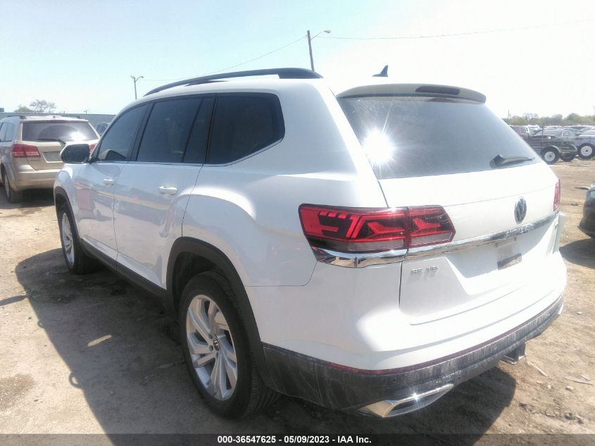 2021 VOLKSWAGEN ATLAS 3.6L V6 SE W/TECHNOLOGY - 1V2KR2CA3MC503801