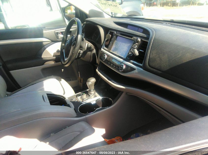 2017 TOYOTA HIGHLANDER XLE - 5TDKZRFH3HS523358
