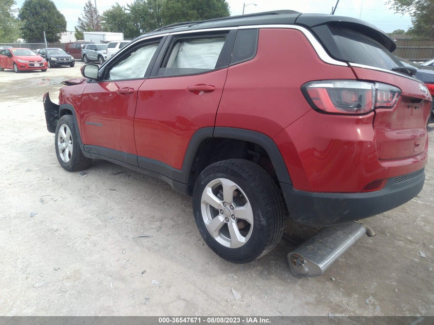 VIN 3C4NJCBB7JT124256 2018 JEEP COMPASS LATITUDE