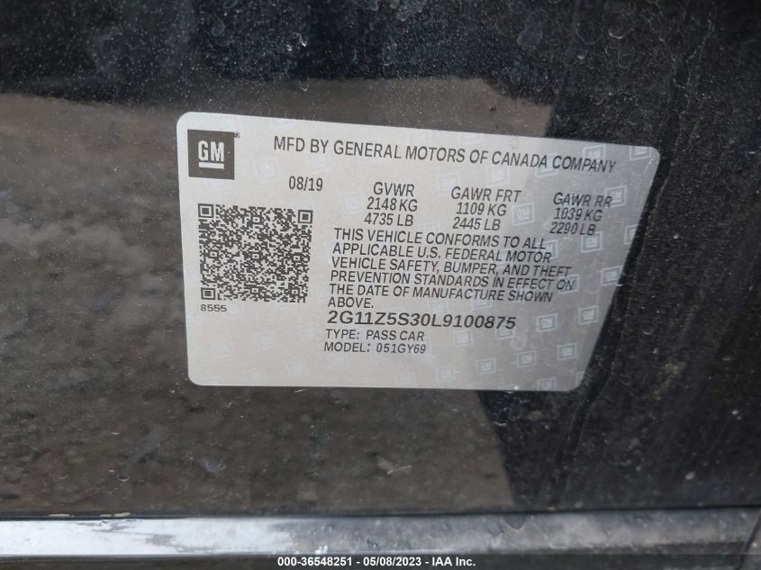 2020 CHEVROLET IMPALA LT - 2G11Z5S30L9100875