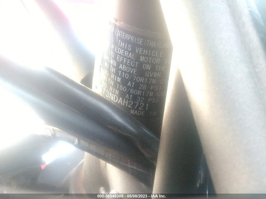 VIN JKAEXKG13NDAH2721 2022 KAWASAKI EX400