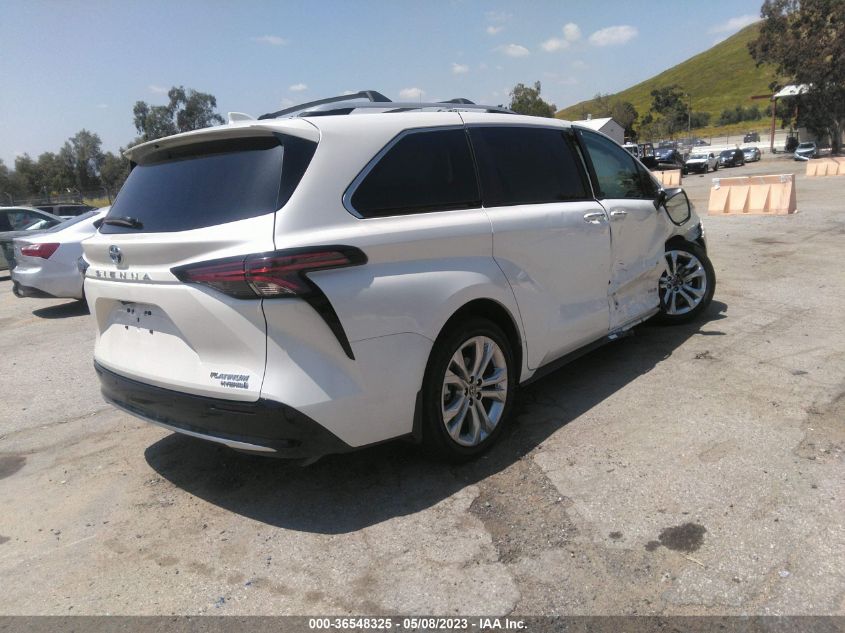 2021 TOYOTA SIENNA LIMITED/PLATINUM - 5TDERKEC0MS049504