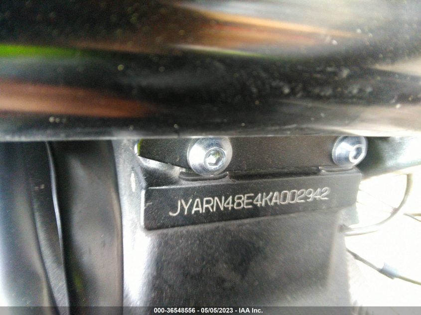 2019 YAMAHA MTN1000 JYARN48E4KA002942