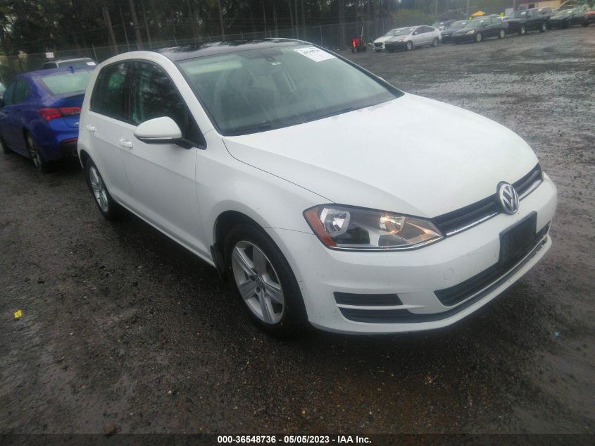 2017 VOLKSWAGEN GOLF S - 3VW217AU4HM013565