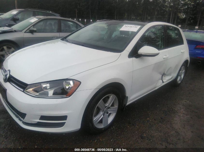 2017 VOLKSWAGEN GOLF S - 3VW217AU4HM013565