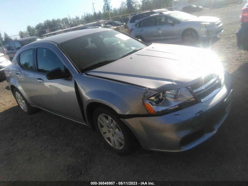2013 DODGE AVENGER SE V6 - 1C3CDZAG5DN753828