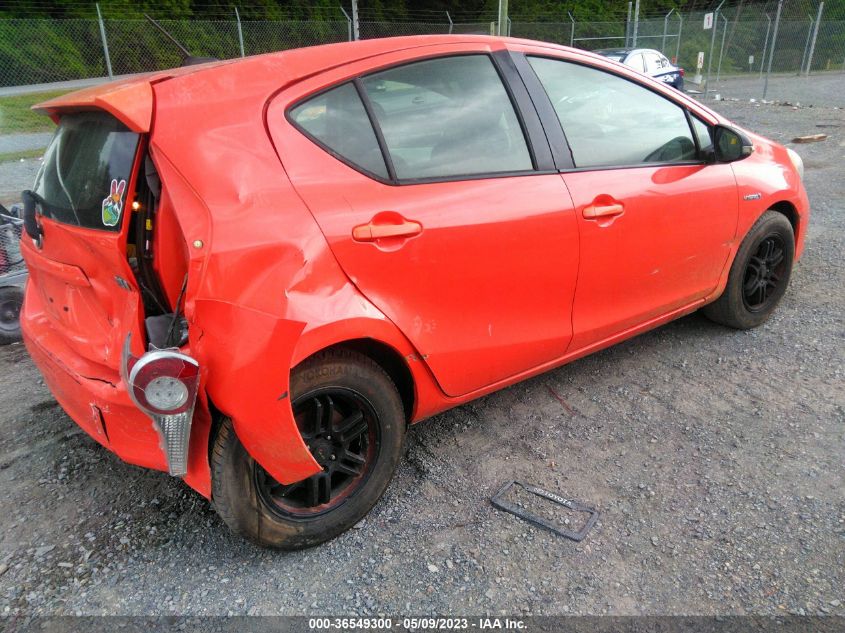 2013 TOYOTA PRIUS C ONE/TWO/THREE/FOUR - JTDKDTB33D1032771