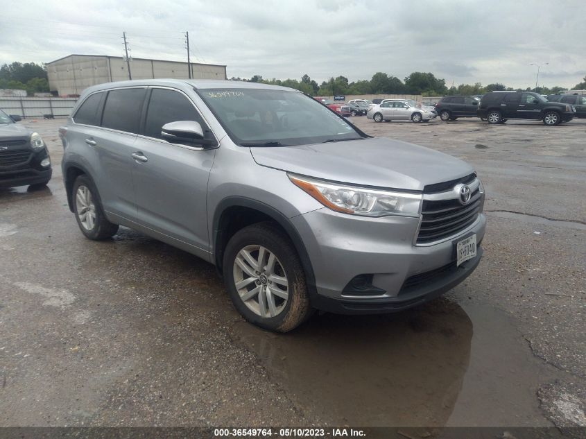 2016 TOYOTA HIGHLANDER LE - 5TDZKRFH6GS185522