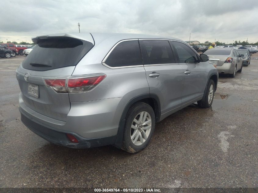 2016 TOYOTA HIGHLANDER LE - 5TDZKRFH6GS185522