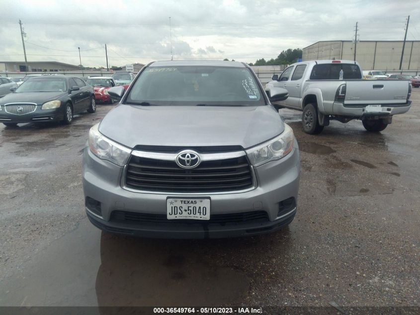 2016 TOYOTA HIGHLANDER LE - 5TDZKRFH6GS185522