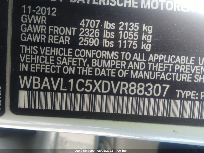 2013 BMW X1 XDRIVE28I - WBAVL1C5XDVR88307