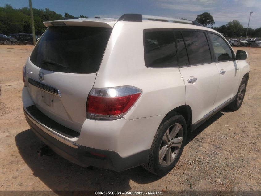 2013 TOYOTA HIGHLANDER LIMITED - 5TDYK3EH4DS120979