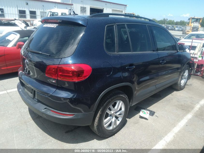 2016 VOLKSWAGEN TIGUAN S - WVGAV7AX2GW583717