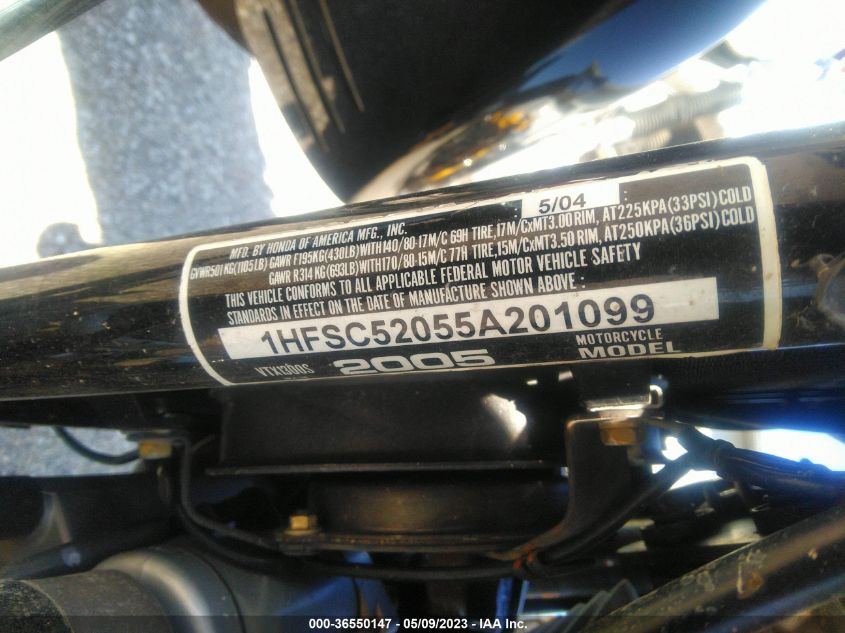 2005 HONDA VT1300 S - 1HFSC52055A201099