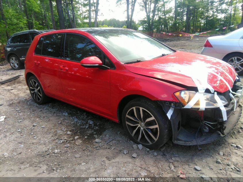 2016 VOLKSWAGEN GOLF TSI SE - 3VW217AUXGM004836