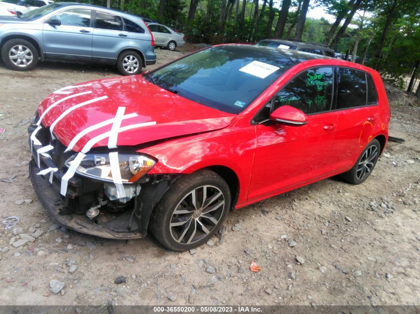 2016 VOLKSWAGEN GOLF TSI SE - 3VW217AUXGM004836