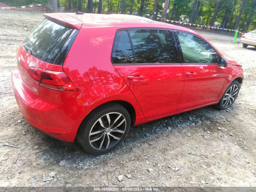 2016 VOLKSWAGEN GOLF TSI SE - 3VW217AUXGM004836