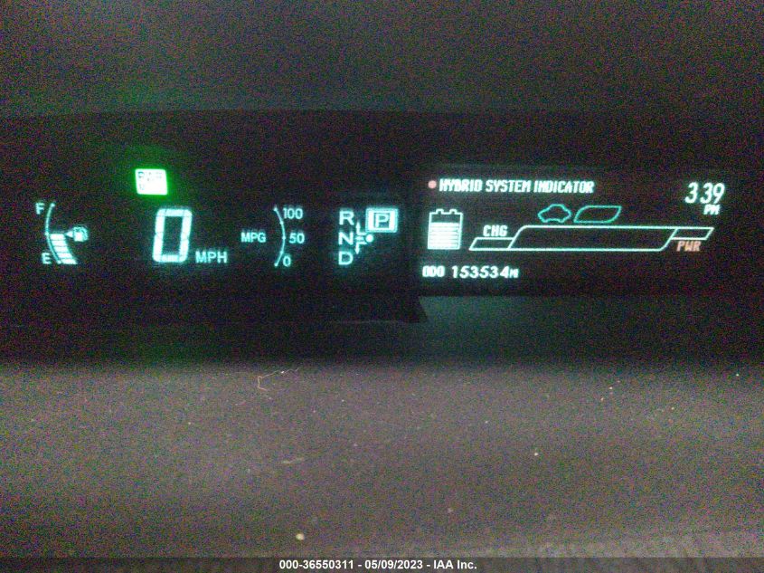 2013 TOYOTA PRIUS ONE/TWO/THREE/FOUR/FIVE - JTDKN3DU6D1637693