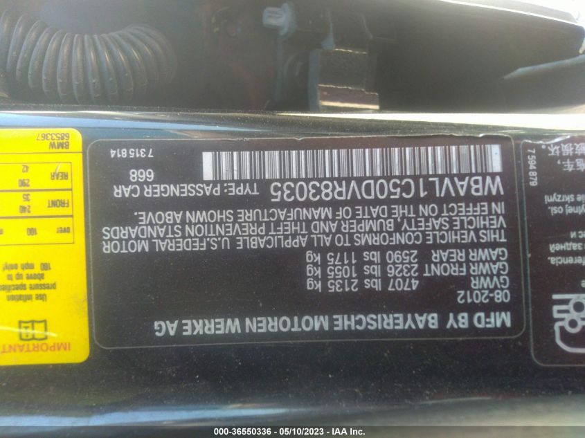2013 BMW X1 XDRIVE28I - WBAVL1C50DVR83035